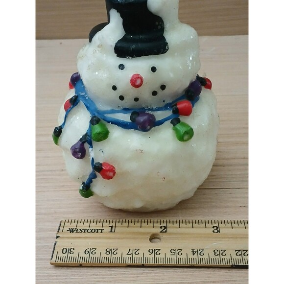 Christmas Snowman Candle Holiday Decoration - Picture 9 of 9